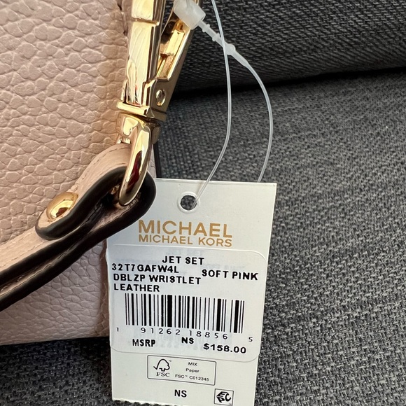 NWT MICHAEL KORS DOUBLE ZIP WRISTLET WALLET 8 IPHONE CASE - Picture 12 of 12